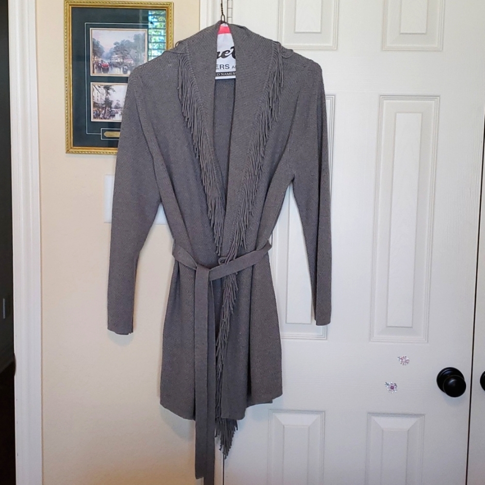 Petite J.Jill Long Belted Cardigan Sweater